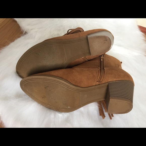 Express Booties Block Heels - Picture 5 of 6